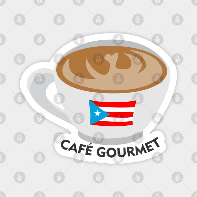 Boricua Cafe Gourmet Puerto Rican Coffee Barista Latino Food Magnet by bydarling