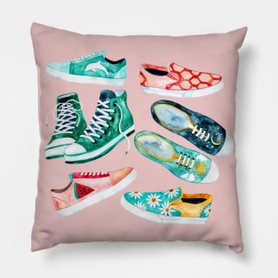 Sole-Mates - Watercolour Shoes Pillow