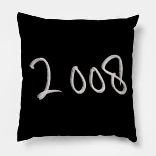 Hand Drawn 2008 Pillow