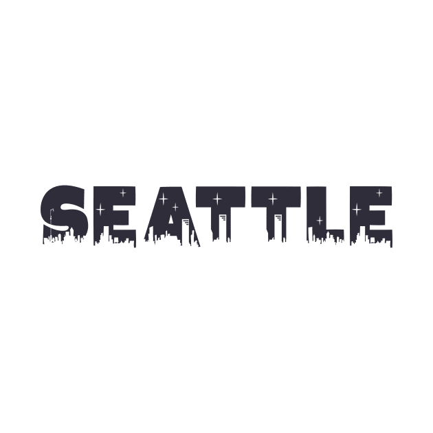 Seattle Cityscape by Rosemogo