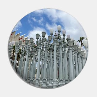 Lamppost Art Installation in Los Angeles Pin