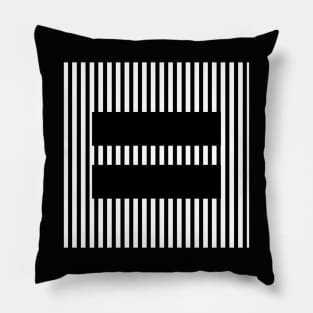 Striped Equality Logo Shirt Pillow