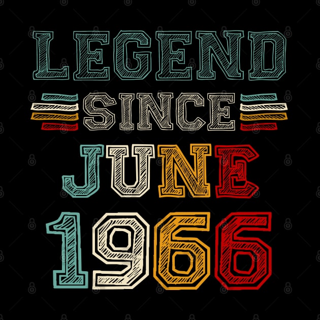 57 Years Old Legend Since June 1966 57th Birthday by TATTOO project