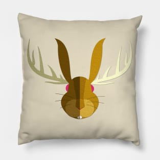 Jackalope Pillow