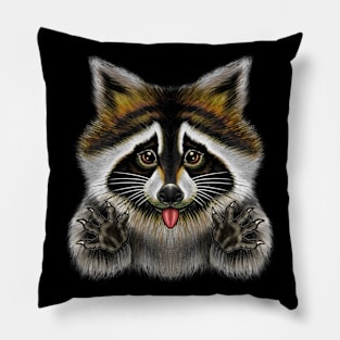 Cute raccoonn Pillow