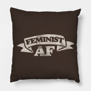 Vintage Style Feminist AF Pillow