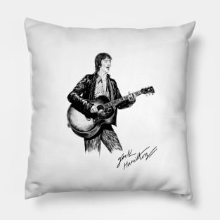 R Ashcroft Original Ink Drawing Print Pillow