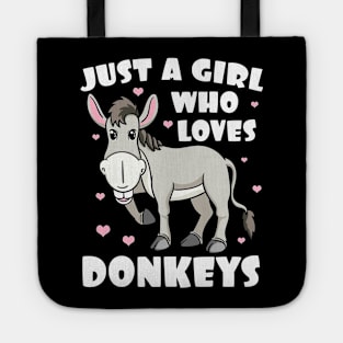 Farmer Girl Loves Donkey Tote