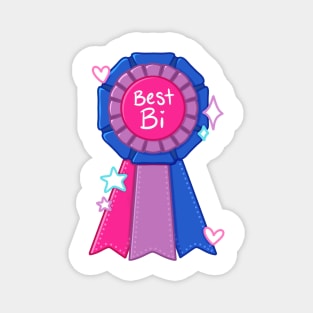 Best Bi Ribbon Bisexual Pride LGBTQ Magnet