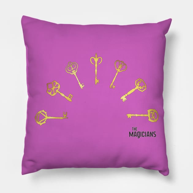 The Magicians - The seven golden keys Pillow by AO01