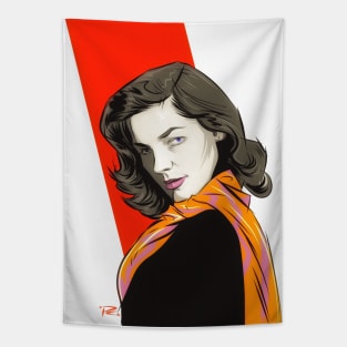 Lauren Bacall - An illustration by Paul Cemmick Tapestry