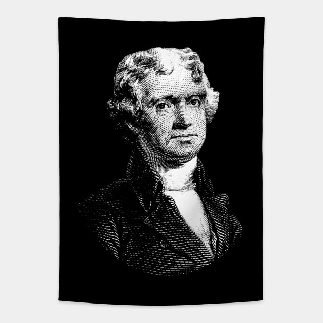 President Thomas Jefferson Tapestry by warishellstore