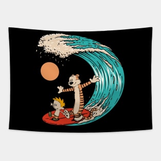 Fun Surfing Tapestry