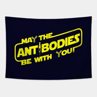 Wish Good Health Strong Immune System Antibodies Sci-fi Inspired Slogan Typography Tapestry