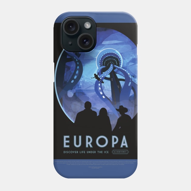 Europa Retro Poster Phone Case by AlondraHanley