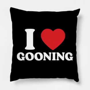 I Heart Gooning Pillow