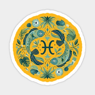 "Cosmic Serenity: Pisces Reverie"- Zodiac Horoscope Star Signs Magnet