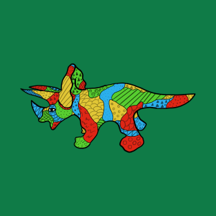 Pop-Art Triceratops T-Shirt