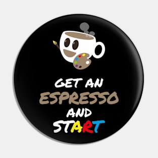 Espresso Coffee Cup | Italian Artist | Gift Ideas Quotes Pin