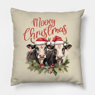 Moo Christmas cows Pillow