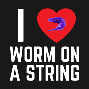 I heart I love Worm on a String Meme T-Shirt