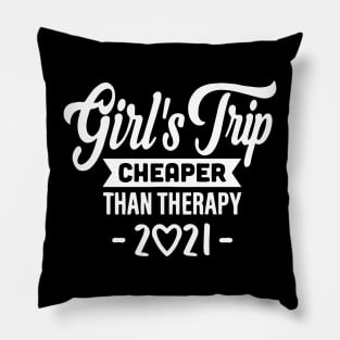 Summer Girls Trip Cheaper Than Therapy Pillow