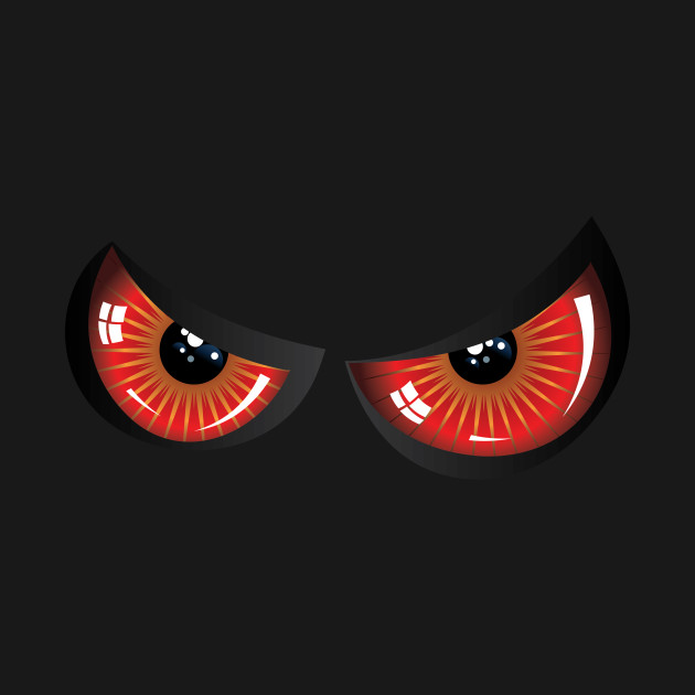 Red evil eyes - Red Eyes - T-Shirt | TeePublic