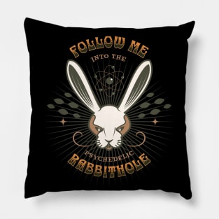 Psychedelic Rabbithole Pillow