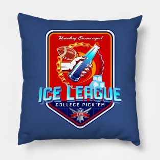 Ice League Fantasy Football College Pick'Em 2023 - Front Design Pillow