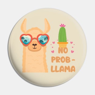 No Prob Llama Pin