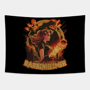 Retro Anime Barbie  Barbenheimer Tapestry