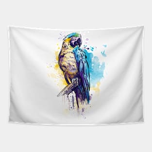 Parrot Watercolor Tapestry