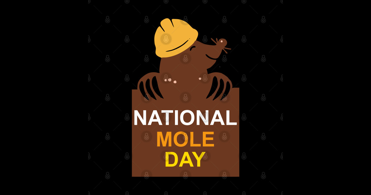 national mole day National Mole Day Sticker TeePublic