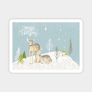 Oh Deer It's Christmas Magnet