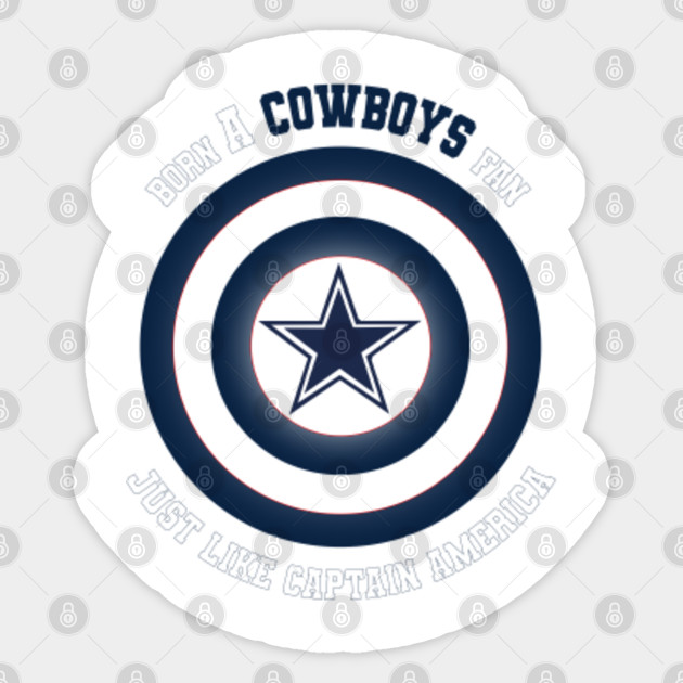 Dallas Cowboys Nfl Football Captain America Marvel Avengers American 01 Nfl Dallas Cowboys Football Marvel Sticker Teepublic