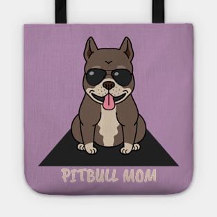 Cute Pitbull Mom Dog Tote