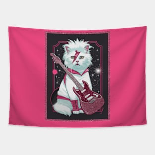 Ziggy Stardust Cat Tapestry