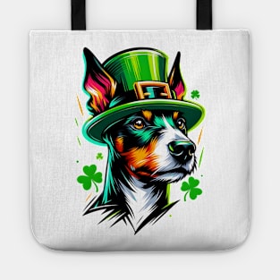 Manchester Terrier Celebrating Saint Patrick's Day Tote