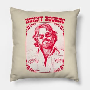 Kenny Rogers / Vintage Style Fan Art Pillow