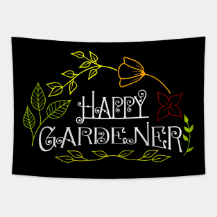 Gardening Theme: Floral Decorative Design Tapestry