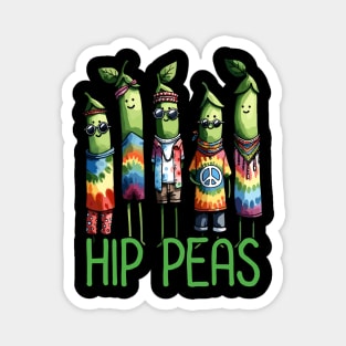 Hip Peas Hippie Peace Design Magnet