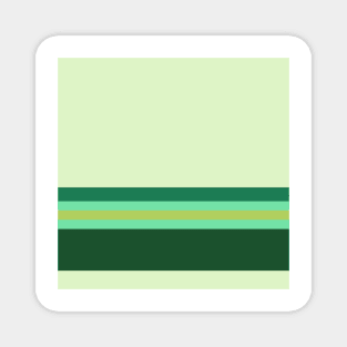 A fantastic unity of Salem, Seafoam Blue, Very Light Green, Cal Poly Pomona Green and Light Olive stripes. Magnet