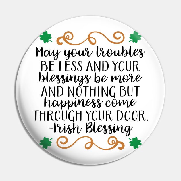 Irish Blessing Pin by greenoriginals