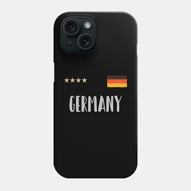 Germany Soccer Football Fan Shirt Flag Phone Case by Sal71