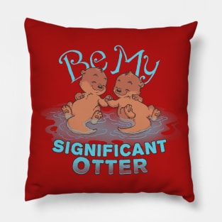 Otter Valentine Pillow