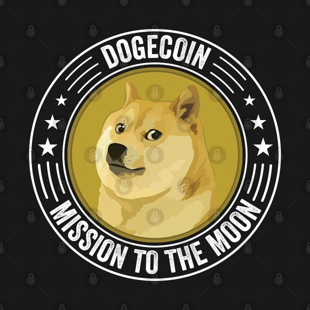 Vintage Dogecoin DOGE Coin To The Moon Crypto Token Cryptocurrency Wallet Birthday Gift For Men Women Kids by Thingking About