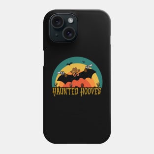 Western Halloween Cowboy Bat Funny Retro Phone Case