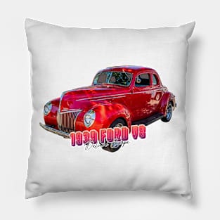 1939 Ford V8 Deluxe Coupe Pillow