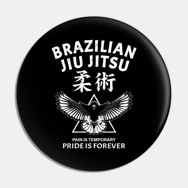 Jiu Jitsu Eagle Pin by NicGrayTees