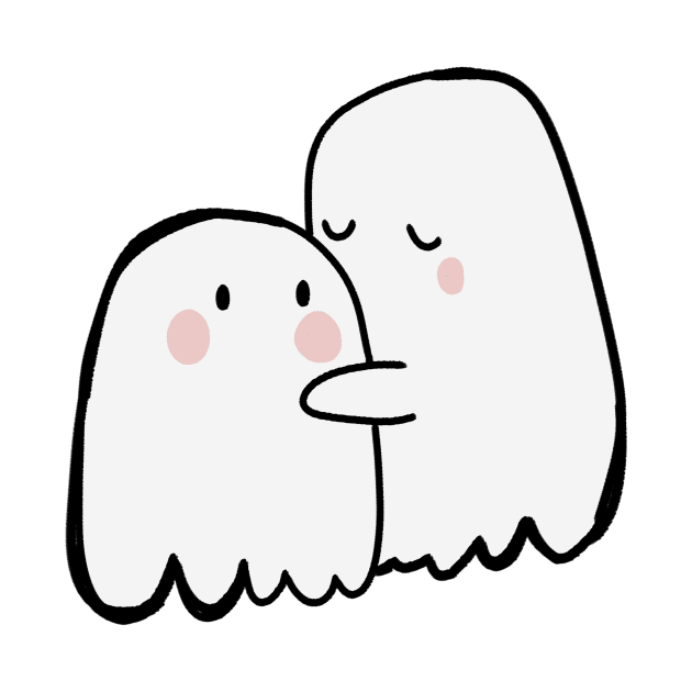 Ghost a Fan of tight hugs by medimidoodles